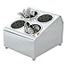 Vollrath 97241 Silv-A-Tainer S/S 6-Hole Silverware Container
