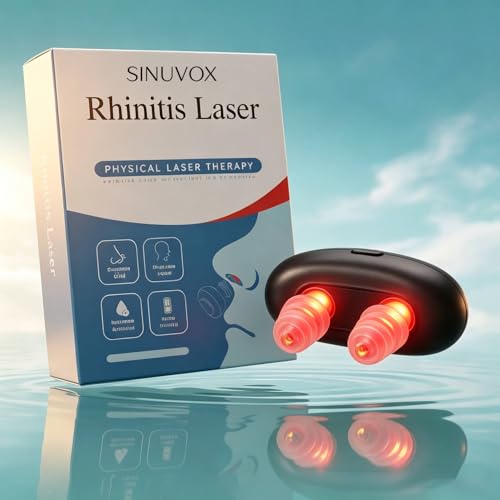 Sinuvox Red Therapy for Nasal Passages 660 Portable USB Rechargeable Nose Comfort Device 10-Minute Daily Use Compact Travel-Friendly Design for Home & On-The-Go Routine (1)