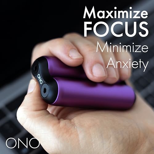 Image of ONO Roller - Handheld Fidget Toy for Adults | Help Relieve Stress, Anxiety, Tension | Promotes Focus, Clarity | Compact, Portable Design (Purple, Junior Size - Aluminum)