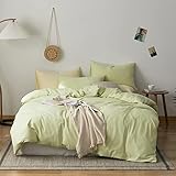 ★ Facile à entretenir : cette parure de lit en coton tricoté de couleur unie est facile à entretenir et sèche rapidement dans la machine à laver à l'eau froide. Cycle délicat, séchage au sèche-linge à basse température. Ne pas utiliser d'eau de Javel. Résiste à la décoloration, aux taches, au rétrécissement et aux plis.