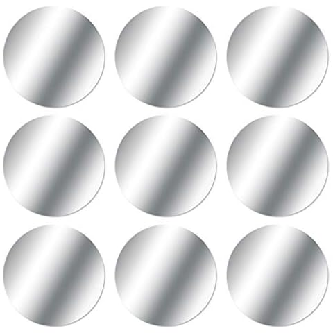 MOSUO 9 Pack Metal Plates, Replacement Mount Metal Plate Kits with 3M Adhesive Back for All magnetic phone car mount/ Car Phone Holder Magnetic and other Magnetic Holder, 9 Round, Silver Cover
