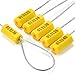 Leadseals(R) 100 Steel Cable Seals - Metal Security Seals for Truck & Trailer - Yellow, 100pcs
