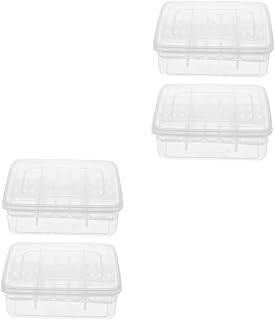 Balacoo 4 Pçs 16 Incubadora De Escalada Para Animais De Estimação Incubadora De Bandeja De Ovos Para Ovos Incubadoras De Ovos De Répteis Substrato De Répteis Incubadora De Reprodução De