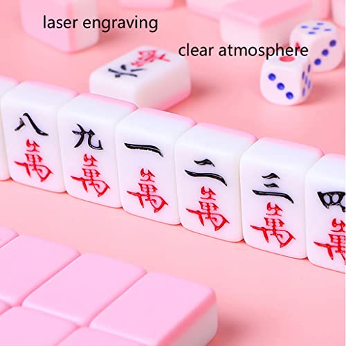 Juego de Mahjong Tradicional Mini Chino 144 Piezas miniatura 4