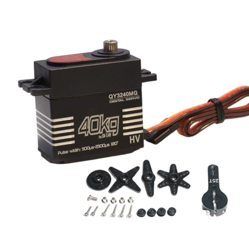 Servomotor de par de 40 kg con engranaje de metal digital de 180 grados y caja de aluminio