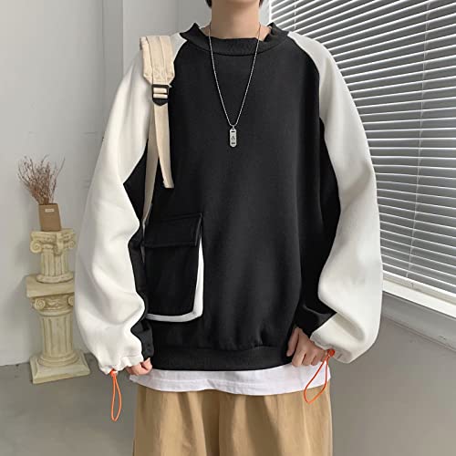 Women Y2K Fall Japanese Harajuku Light Academia Preppy Sweatshirt, Men Winter Korean Casual Alt Pullover with Pockets2