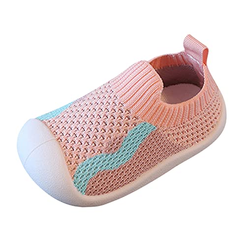 Girls Boys Kids Leisure Shoes Mesh Soft Bottom Breathable Slip On Sport Shoes Socks Shoes Toddler Walking Shoes
