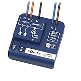Somfy 1822649 - Micro-récepteur d'éclairage on/Off IZYMO | Technologie IO-homecontrol | Compatible app Tahoma