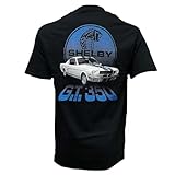 Vintage Goods Apparel Men's Retro Feel Graphic T-Shirt, Shelby GT350 - High Performance Racing Tee, Carroll Shelby Gifts for Vintage Car Lovers, Speed Chasers, American Muscle (Black, XX-Large)