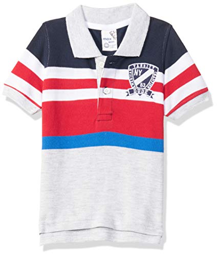 Image of Max Boys Colourblocked Polo T-Shirt