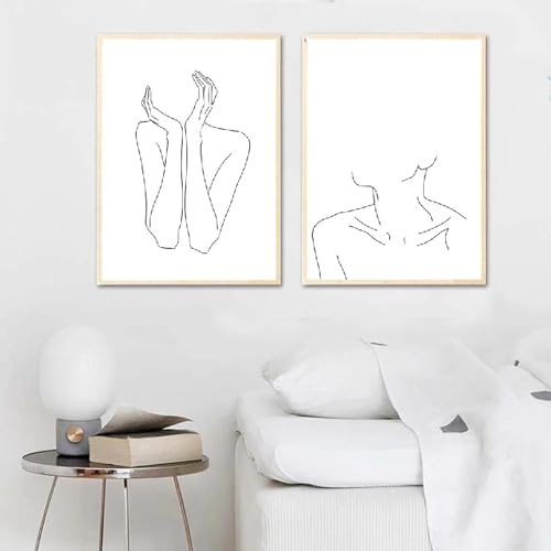 Affiches sur toile visage KEBIA lot de 2 pour habiller un mur vide sans surcharger l'espace