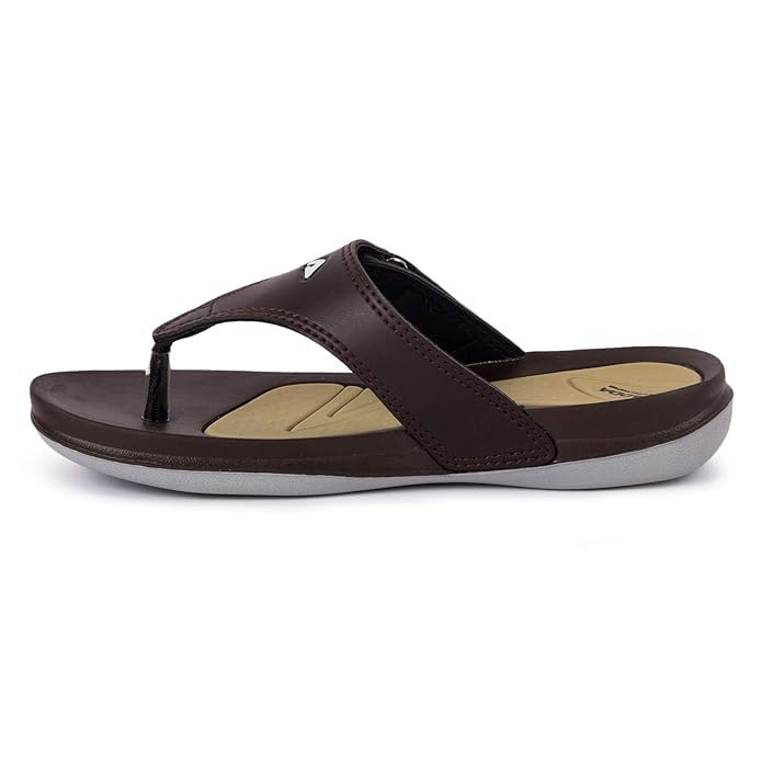 Image of Adda STAR-1 || Durable & Comfortable || EVA Sole || Lightweight || Fashionable || Super Soft || BEIGE RED || Outdoor Slipper || Slipper for Women (BROWN, 8)