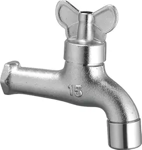 IBIBO CP Butterfly BIB Cock F/F | Kitchen & Bathroom Tap | Material: Brass | Chrome Finish
