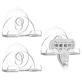 Linkidea 3 Packs Razor Suction Cup Hooks, Shower Wall Mounted Shaver Hanger Holder for Bathroom,...