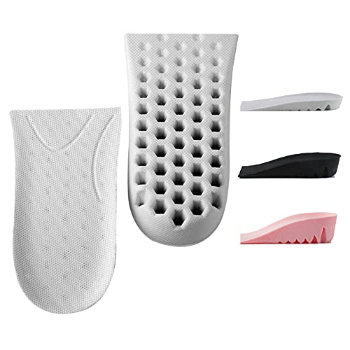 Image of LTOHOE Height Increase Insoles, Heel Shoe Lifts for Achilles Tendonitis and Leg Length Discrepancy, Shoe Inserts to Make You Taller, Heel Cushion Inserts for Men & Women Grey 1.4 inch Height