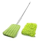 サンコー 柄付きバススポンジ モップ 洗ってふきとるクリーナー ロング びっくりフレッシュ グリーン BF-59