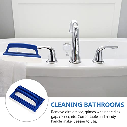 DOITOOL 2pcs Pool Wall Brush Bath tub Scrubber Tile Scrub Bathtub Scrubber Scrub for Cleaning Pool Brush Hand Scrubber Cleaning Brush for Shower Nylon Bathroom Brush Manual