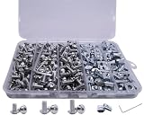 300Pcs M5 T Nut Screw Kit for 2020 Aluminum Extrusion Hardware, 150Pcs M5 Slide in T Nut, 50Pcs M5x8, M5x10, 50Pcs...