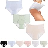 Ladydry Auslaufsichere Slips, Dryelle auslaufsichere Unterwäsche, auslaufsichere Eisseide Höschen für Frauen über 60, 3 Stück - C, L