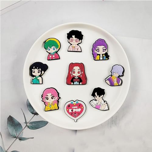 23Pcs Demon movie Hunters Shoe Decoration Charms for Croc Clog Sandals, Shoe Accessories Charms for Adults. image 5