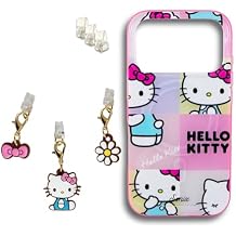 Sonix x Sanrio Case + Charging Port Charms 3 Pack Hello Kitty Pink Bows for iPhone 17 Pro | Hello Kitty Grid