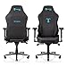 Secretlab Titan 2020 Charcoal Blue Gaming Chair - Reclining, Ergonomic - Comfortable Computer Chair with 4D Armrests - Headrest & Lumbar Support - Black/Blue - Fabric