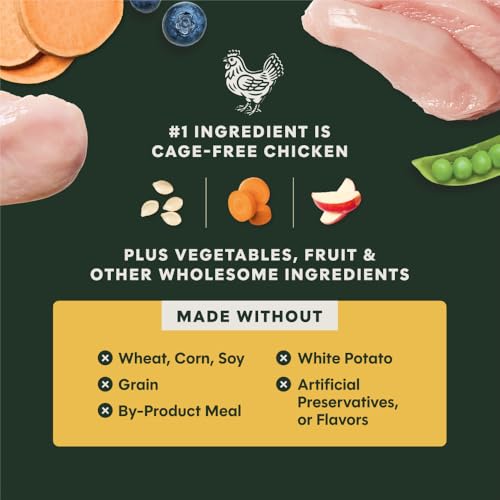 Instinct Raw Boost | Natürliches Trockenfutter für Hunde mit gefriergetrockneten Stücken | High Protein | Getreidefrei Rezept | Echtes Huhn | 1,6 kg | Beutel