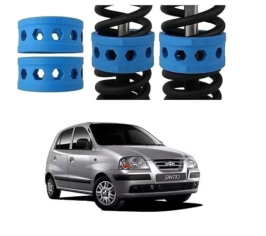 POWER X Front Coil Spring Rubber Buffer Kit for Santro (1998-2018) | Size B | Increases Car Height & Ground Clearance | Shock Absorber & Suspension Stabilizer Cushion | Heavy Duty TPE Material-image-15