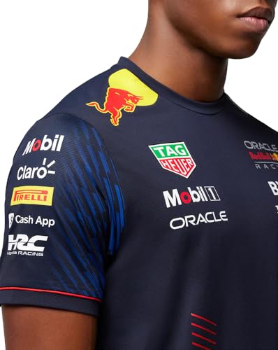 Red Bull Racing F1 Team Formula Offizielles Formel-1-T-Shirt - Blau - XL