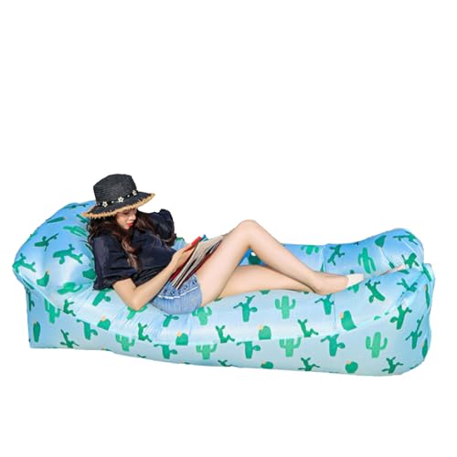 Airshi Inflatable Lounger, Inflatable Chair, Widely Used, Foldable, Good Load Capacity for Music Festivals (Cactus Cushion 180 x 80 cm / 70.9 x 31.5 Inches), Airshi25xwoe79mq-13