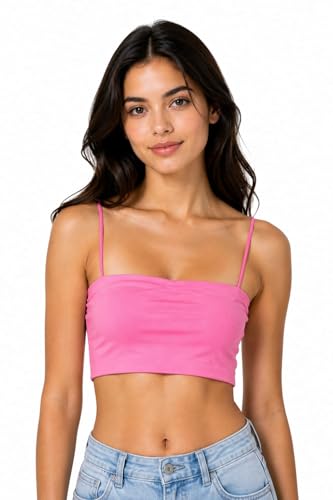 Image of Seamless Padded Bralette for Women | Free Size (Best Fit 28-32 Bust, S to M) | Stretchable Wireless Camisole Bra | Soft Comfortable
