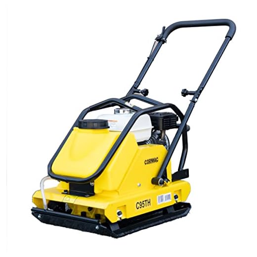 CORMAC C95TH plate compactor gasoline engine GX160 @ 5.5Hp & water tank