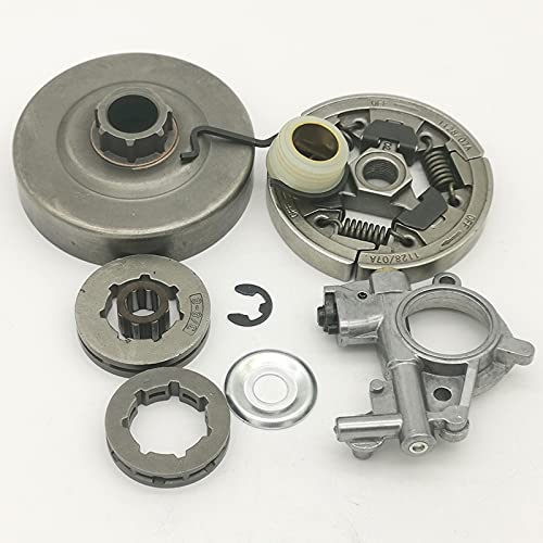 Bęben sprzęgła 3/8" 8T 7T Zestaw obręczy zębatki pasuje do St MS361 MS 361 Pompa oleju Przekładnia ślimakowa Piła łańcuchowa 1128 007 1000, 1128 160 2004 Część