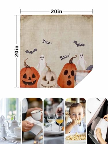 Servilletas de Tela Halloween Pack x4 20"x20" Reutilizables miniatura 7
