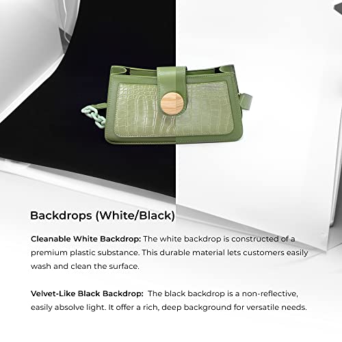 Foldio3 (25inch Lightbox for Product Photography / 25" x 25" / Portable Studio, Dimmable LED Chips, CRI 97+, Background Sheet Included | ORANGEMONKIE | World 1st All-in-one Photo Studio)