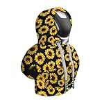 SuperKaKa Car Gear Shift Hoodie, Sunflower Shifter Knob Hoodie Cover for Cars, Trucks, SUVs, Auto Interior Protector Decoration Gadgets for Women Men 2024