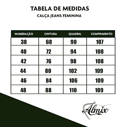 Calça Jeans Feminina Cintura Alta. (48)