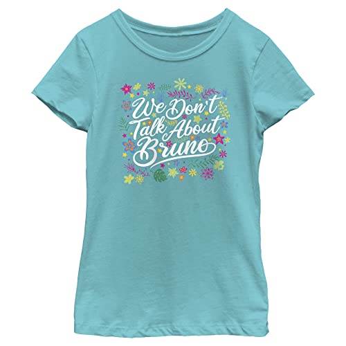Disney Girl's ABOUT BRUNO COLORFUL T-Shirt, Tahiti Blue, Large