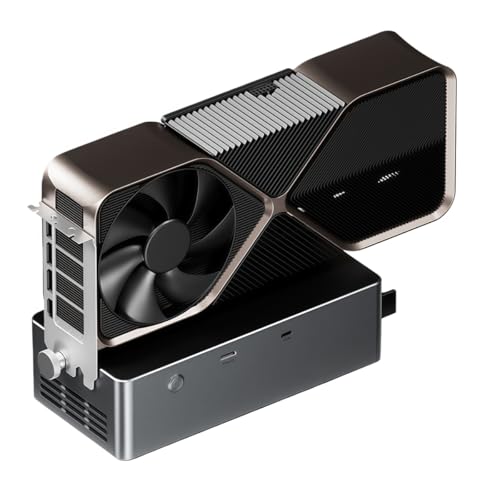 Tangxi External GPU Dock Station, eGPU Enclosure with OCuLink / USB4.0 / Hot Swapping TGX Interface, Built in 800W Power Supply, PCIe 4.0 x4 eGPU Dock for Laptop PC (Black)