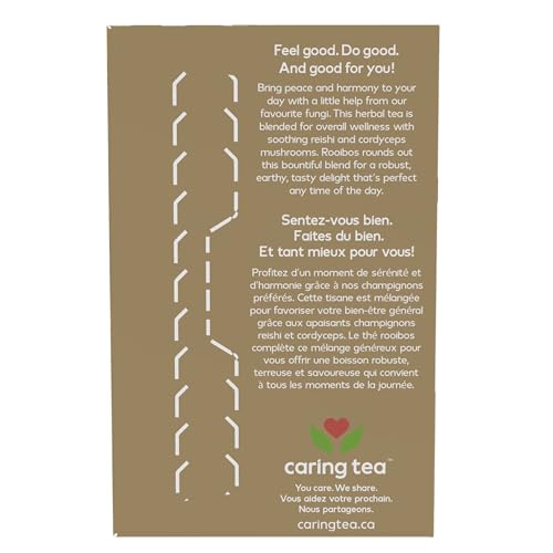 NOW Caring Tea™, Rooibos Reishi Mushroom Tea, Premium Unbleached Tea Bags with our no-staples design, 24 Count - Image 3