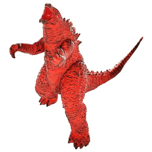 De-Lite™ Action Figures Soft Touch Vinyl Plastic Collectible Model Toys… (Burning StyleGodzilla, Red, 15cm)