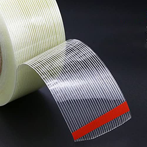 Image of KAIY Strapping Tape 2 Roll Packing Fiberglass Tape 1 /2 inch x 60yds | Heavy Duty Filament Tape, Fiberglass Reinforced Packing Tape with Strong Adhesive for Shipping, Moving, Carton Sealing
