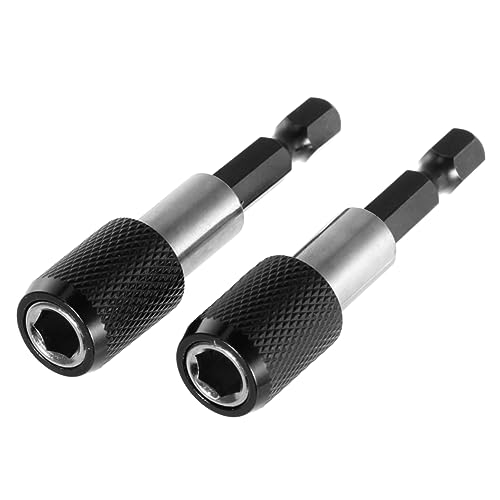 Housoutil di Prolunga Magnetica a Sgancio Rapido 2 Pz Estensione da 60 Mm e 1/4 di Pollice per Trapano e Cacciavite Portapunte Magnetico Prolunga per Punte