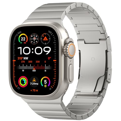 TiMOVO Titanium Strap Compatible with Apple Watch 49mm (Ultra 3/2/1) 46mm 45mm 44mm 42mm