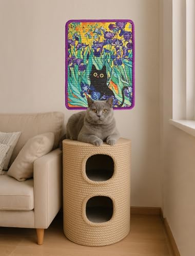Rascador para gato ILIMOC de sisal 16x12 pulgadas miniatura 2