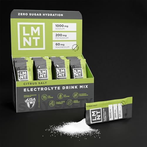 lmnt zero sugar electrolytes - citrus salt  drink mix  30-count