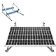 Verstärkte Stabilität Solarpanel Halterung Strukturell Verbessert Solarmodul Halterung Balkonkraftwerk 118cm für Solarpanel 100W-600W, Winkel Einstellbar 0-90° für Dachhalterungen Solarmodule 2 Paar