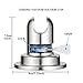 JiePai Suction Cup Shower Head Holder, Adhesive Suction Handheld Shower Head Holder Bracket,Removable Wall Mount Head Holder for Bathroom,Brushed Nickel