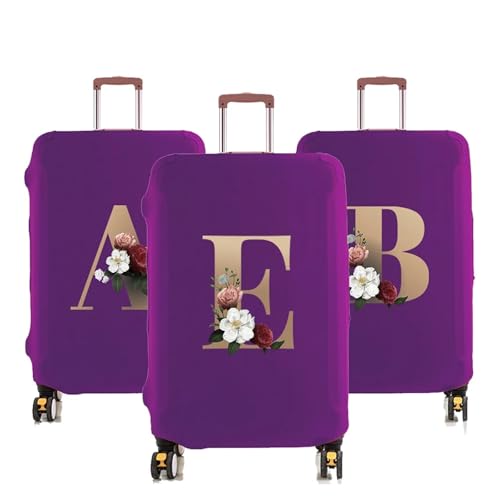 Luggage Protective Cover Elastic for 18-32 Suitcase Trolley Baggage Travel Bag Dust Covers Suitcase Case Gold Pattern for Luggage, Travelling(8gold K,L)2