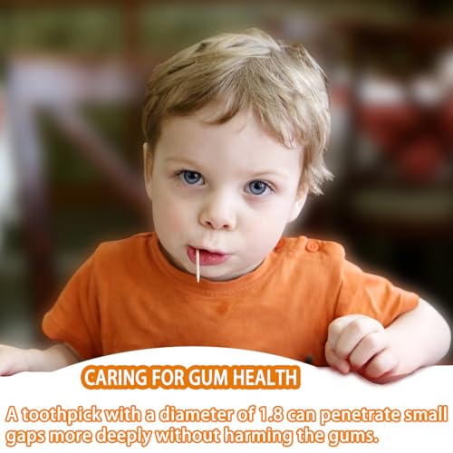 image for BLUE TOP 2000PCS 2.5 Inch Bamboo Individually Cello Wrapped Round Toot